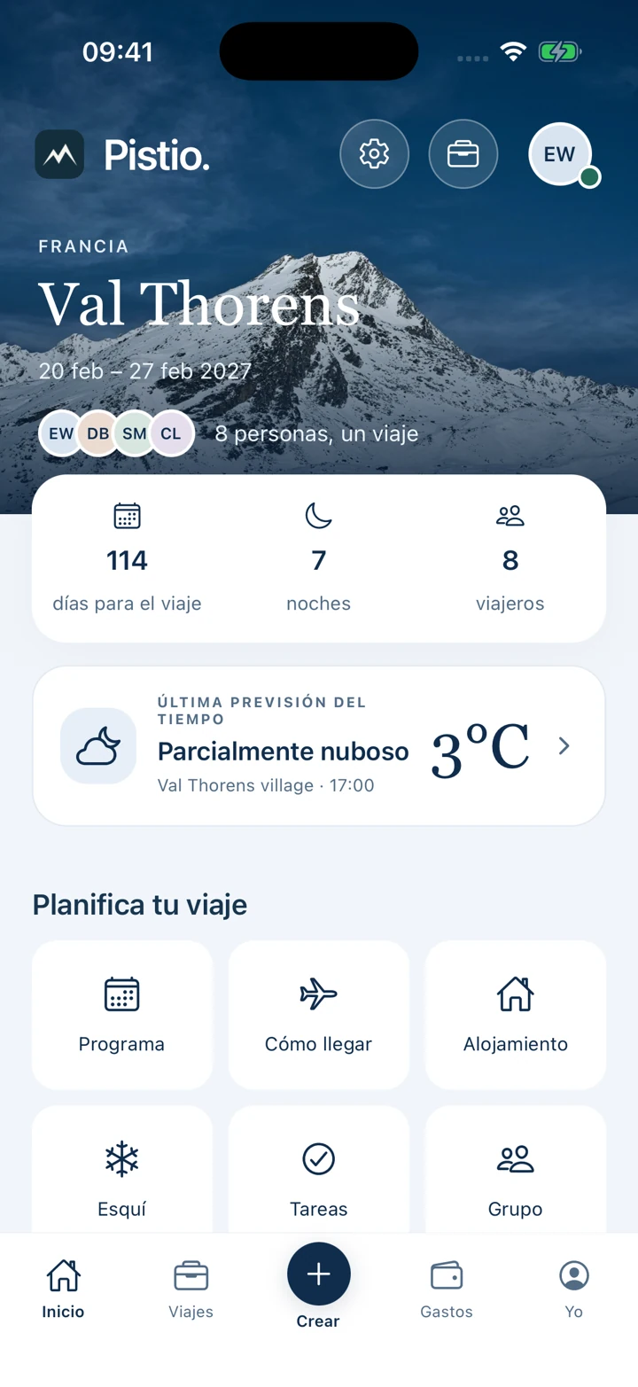 El inicio de tu viaje, con destino, tiempo y herramientas de planificación
