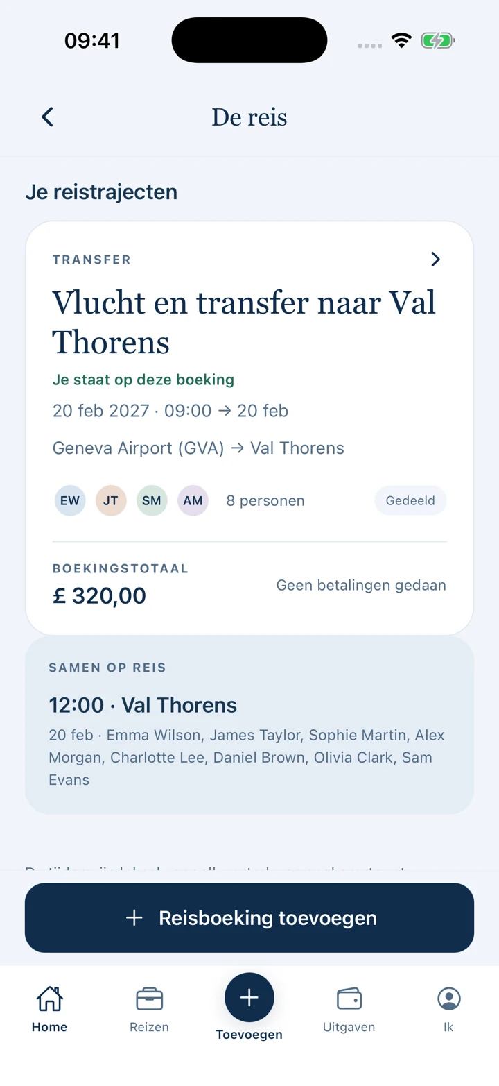 Pistio. — Reistrajecten, met voorbeeldgegevens van een reis